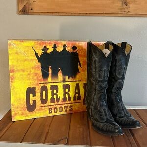 Corral Picasso Black Full Stitch boots
